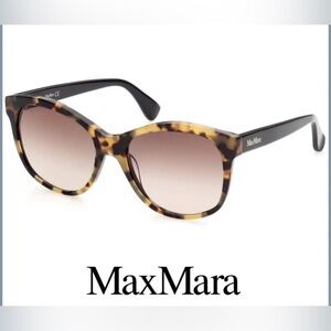 NEW Max Mara 56mm Butterfly Sunglasses